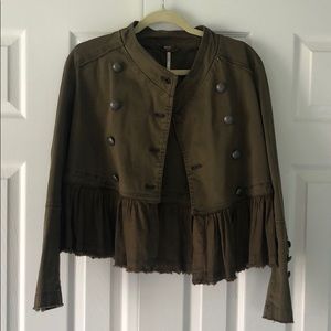 Army Green Free People Jacket
